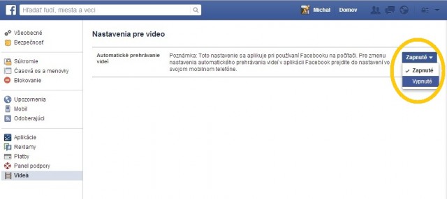 Prekáža vám spustenie videa na Facebooku?